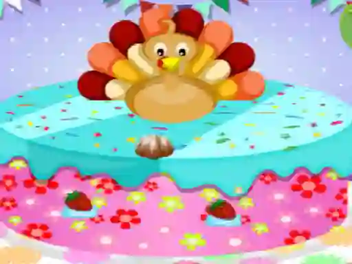 Gêm Happy Thanksgiving Cake Master ar-lein