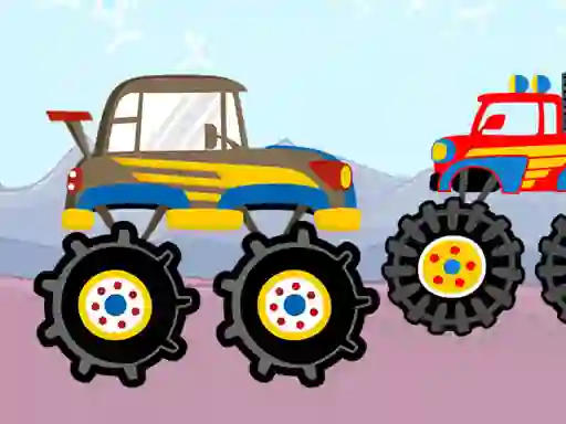 Gêm Fun Monster Trucks Jigsaw ar-lein