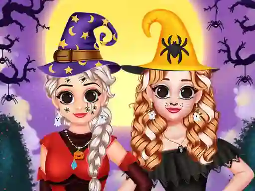 Gêm BFFs Hello Halloween ar-lein