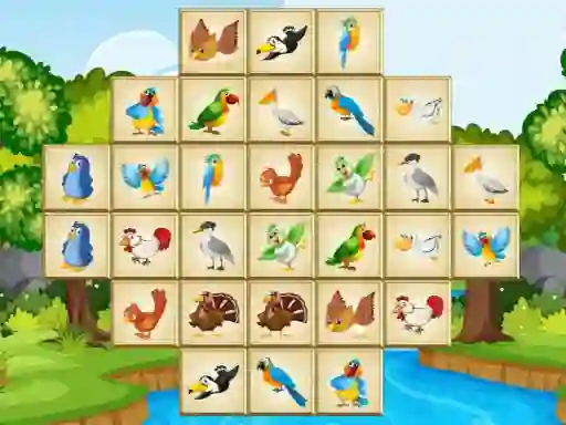 Gêm Birds Mahjong Deluxe ar-lein