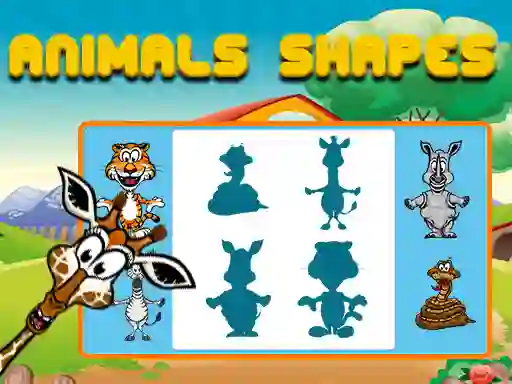 Gêm Animals Shapes ar-lein