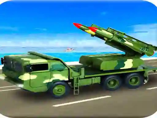 Gêm Us Army Missile Attack Army Truck Driving Games ar-lein