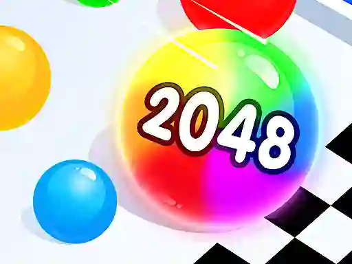 Gêm Ball Merge 2048 ar-lein
