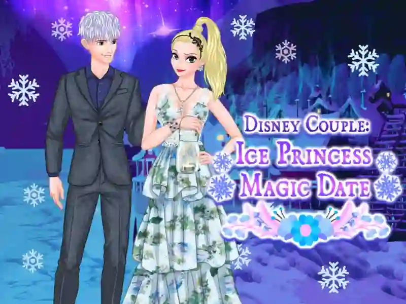 Gêm Ice Couple Princess Magic Date ar-lein