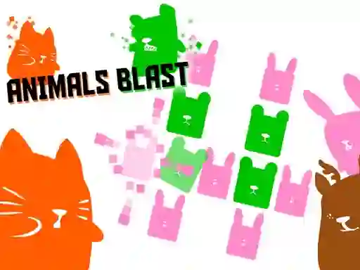Gêm Animals Blast ar-lein