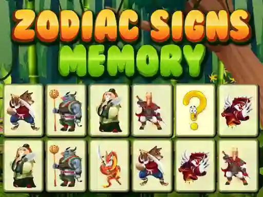 Gêm Zodiac Signs Memory ar-lein
