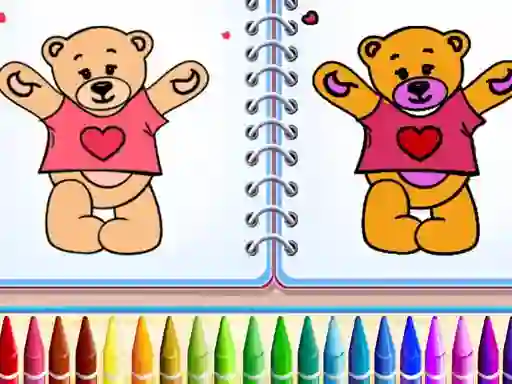 Gêm Cute Teddy Bear Colors ar-lein