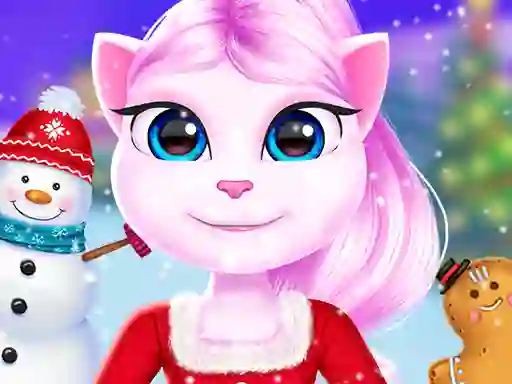 Gêm Cat Girl Christmas Decor Game ar-lein