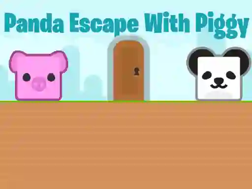 Gêm Panda Escape With Piggy ar-lein