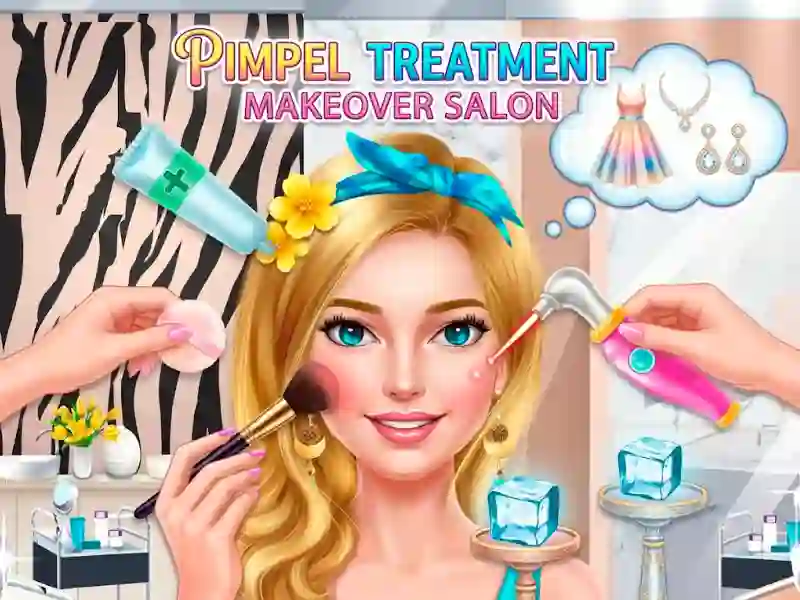 Gêm Pimple Treatment Makeover Salon ar-lein