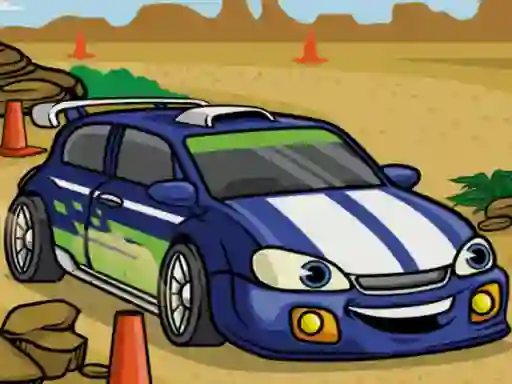Gêm Racing Cartoons Jigsaw ar-lein
