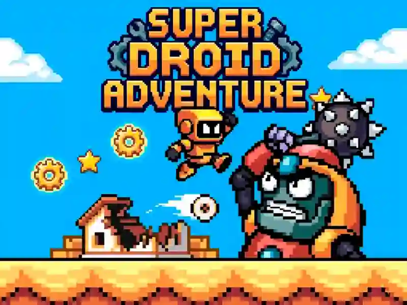 Gêm Super Droid Adventure ar-lein