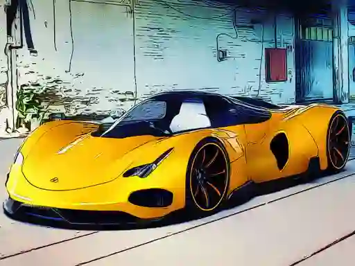 Gêm Futuristic Car Models ar-lein