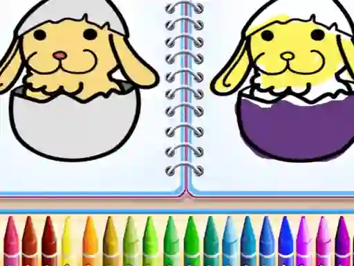 Gêm Coloring Bunny Book ar-lein