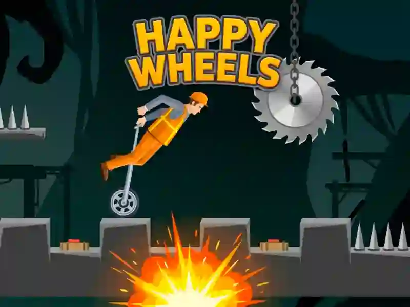 Gêm Happy Wheels ar-lein