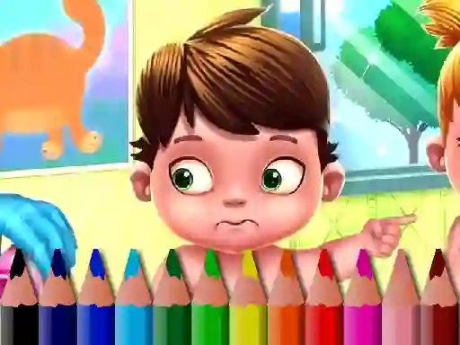Gêm Back To School: Baby Coloring Book ar-lein