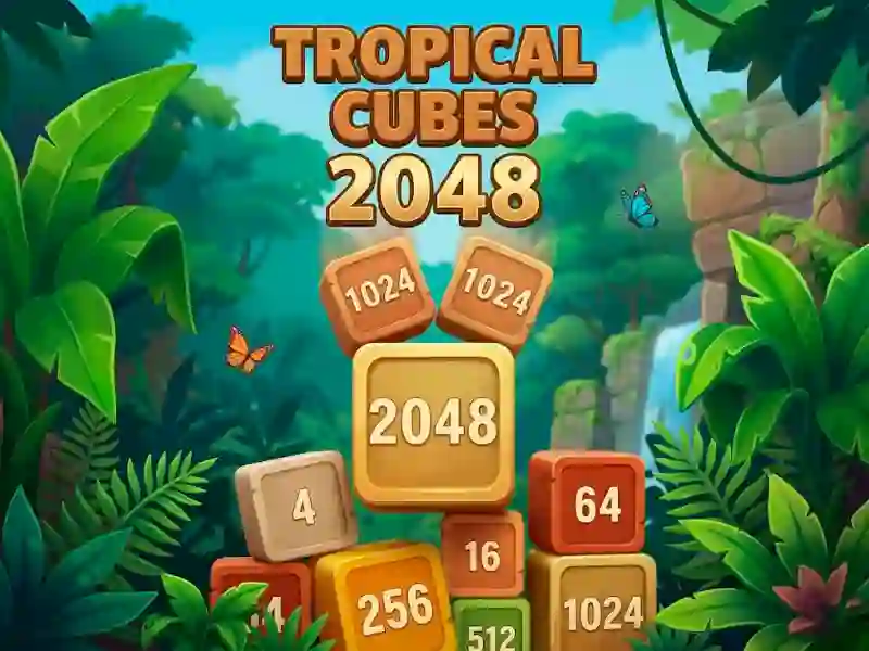 Gêm Tropical Cubes 2048 ar-lein