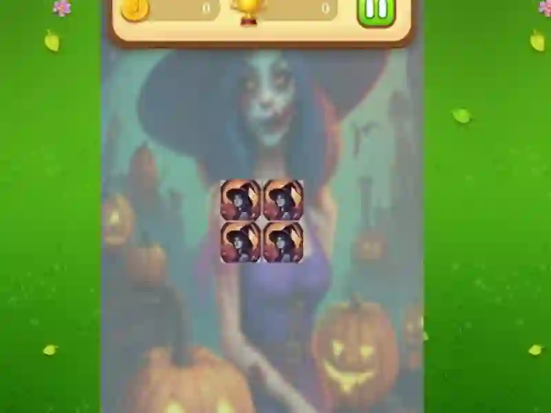 Gêm Witch Memory Match ar-lein