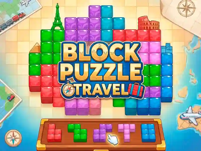 Gêm Block Puzzle Travel ar-lein