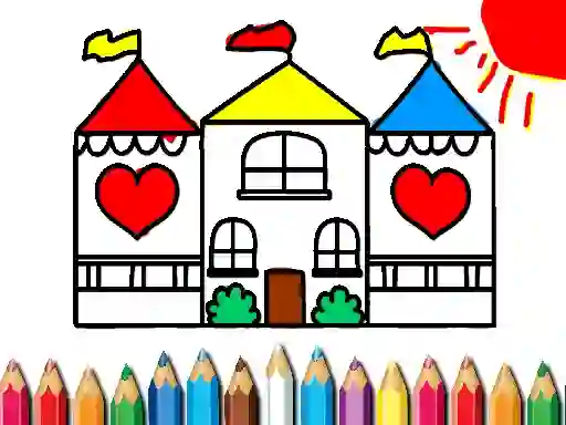Gêm Back To School Coloring Book DOLL HOUS ar-lein