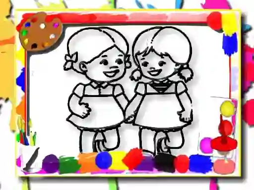 Gêm Kids Coloring Time ar-lein