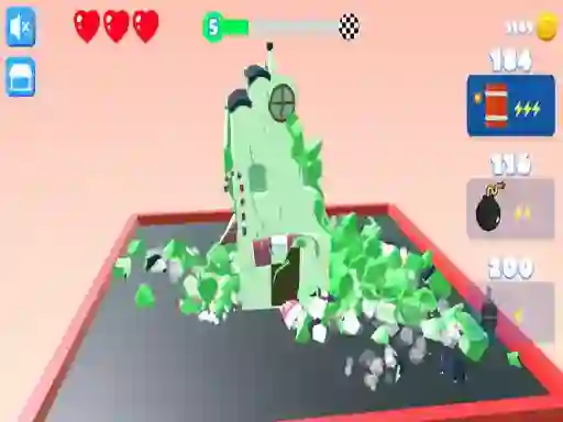Gêm Town Destroy ar-lein