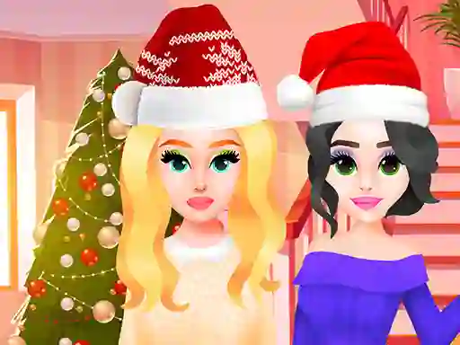 Gêm Christmas Party Girls ar-lein