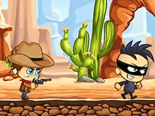 Gêm Cowboy Catch Up ar-lein