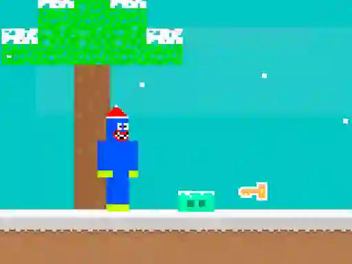Gêm Noob Huggy Winter ar-lein