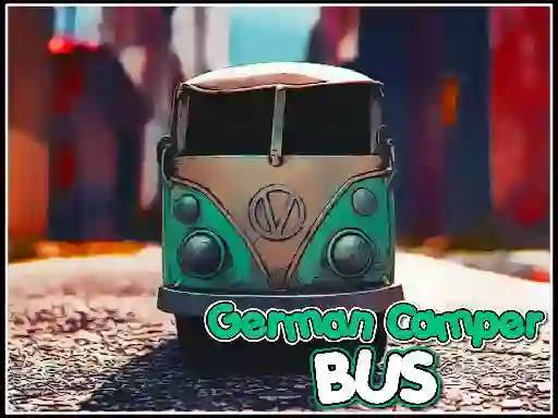 Gêm German Camper Bus ar-lein