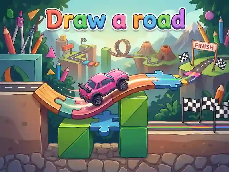 Gêm Draw a road ar-lein