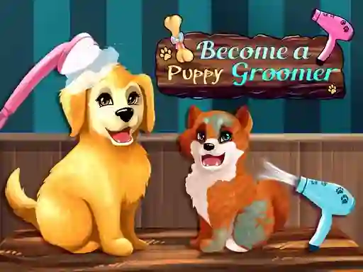 Gêm Become a Puppy Groomer ar-lein
