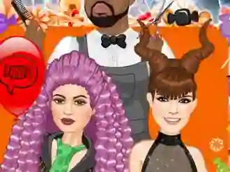 Gêm Jenner Sisters Spooky Hairstyles ar-lein