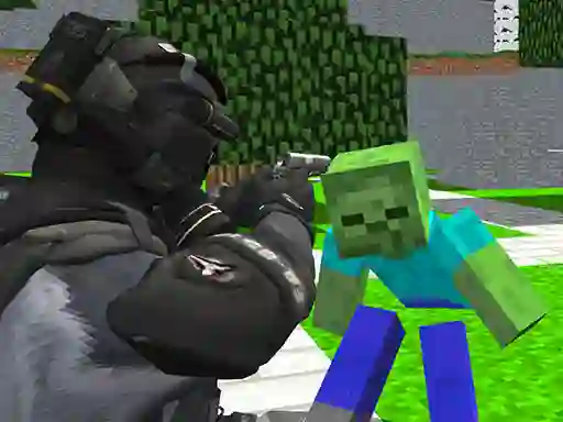 Gêm Counter Craft Zombies ar-lein