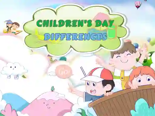 Gêm Childrens Day Differences ar-lein