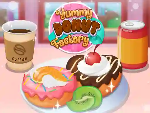 Gêm Yummy Donut Factory ar-lein