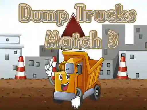Gêm Dump Trucks Match 3 ar-lein