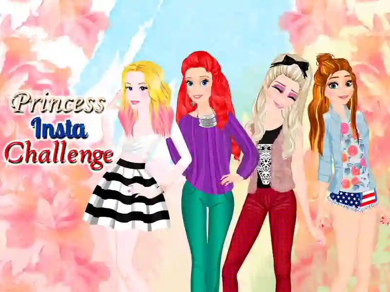 Gêm Princesses: Instagram Challenge ar-lein