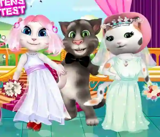 Gêm White Kittens Bride Contest ar-lein