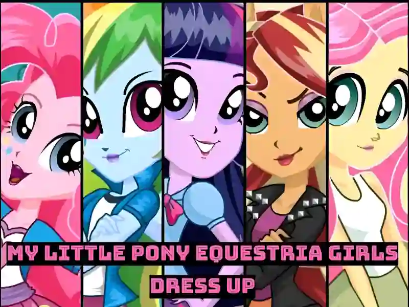 Gêm My Little Pony Equestria Girls dress up ar-lein