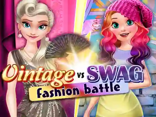 Gêm Vintage vs Swag: Fashion Battle ar-lein