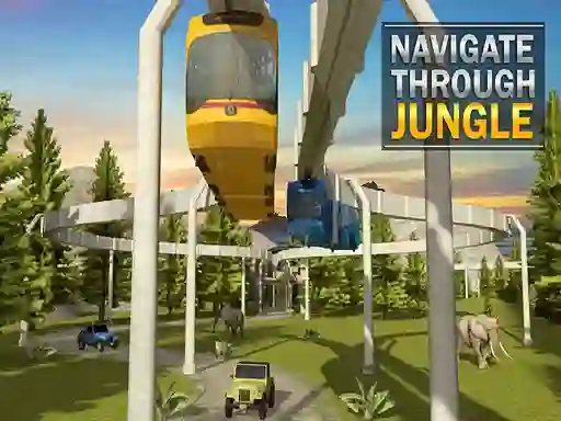 Gêm Elevated Train Driving Simulator Sky Tram Driver ar-lein