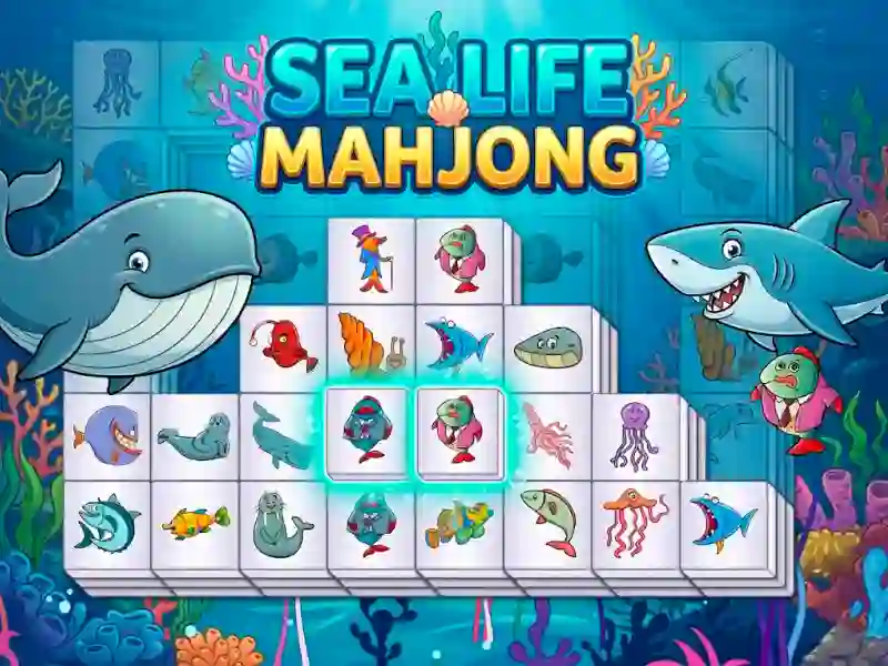 Gêm Sea life mahjong ar-lein