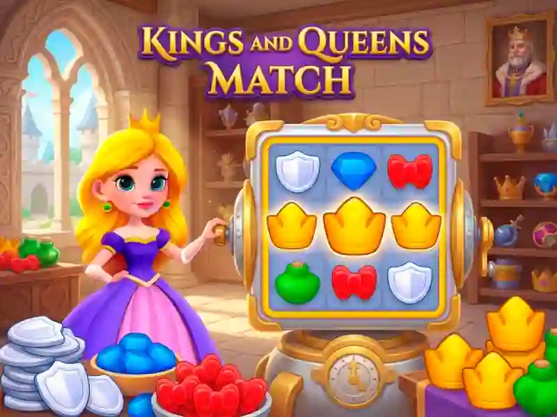 Gêm Kings and Queens Match ar-lein