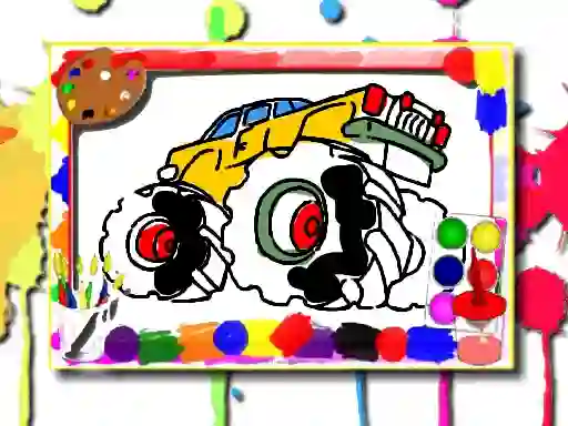 Gêm Monster Truck Coloring Book ar-lein