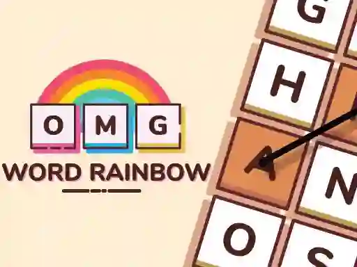 Gêm Omg Word Rainbow ar-lein