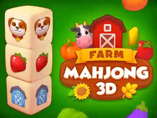 Gêm Farm Mahjong 3D ar-lein