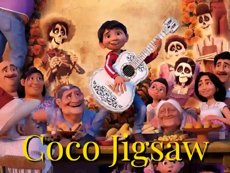 Gêm Coco Jigsaw ar-lein