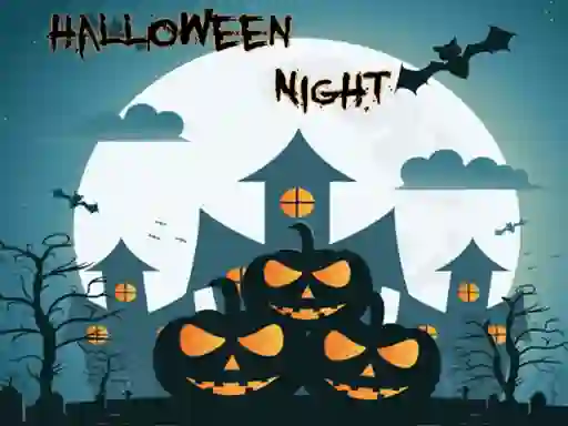 Gêm Halloween Night Jigsaw ar-lein
