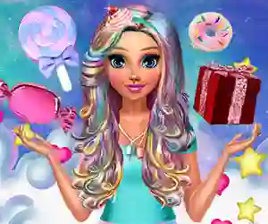 Gêm Katie's Candy Look ar-lein